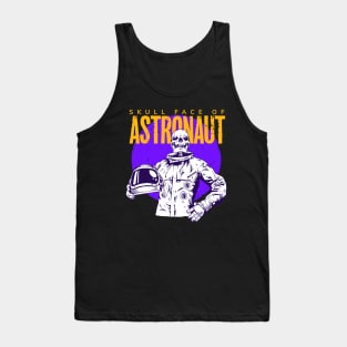 Skull face astronaut Tank Top